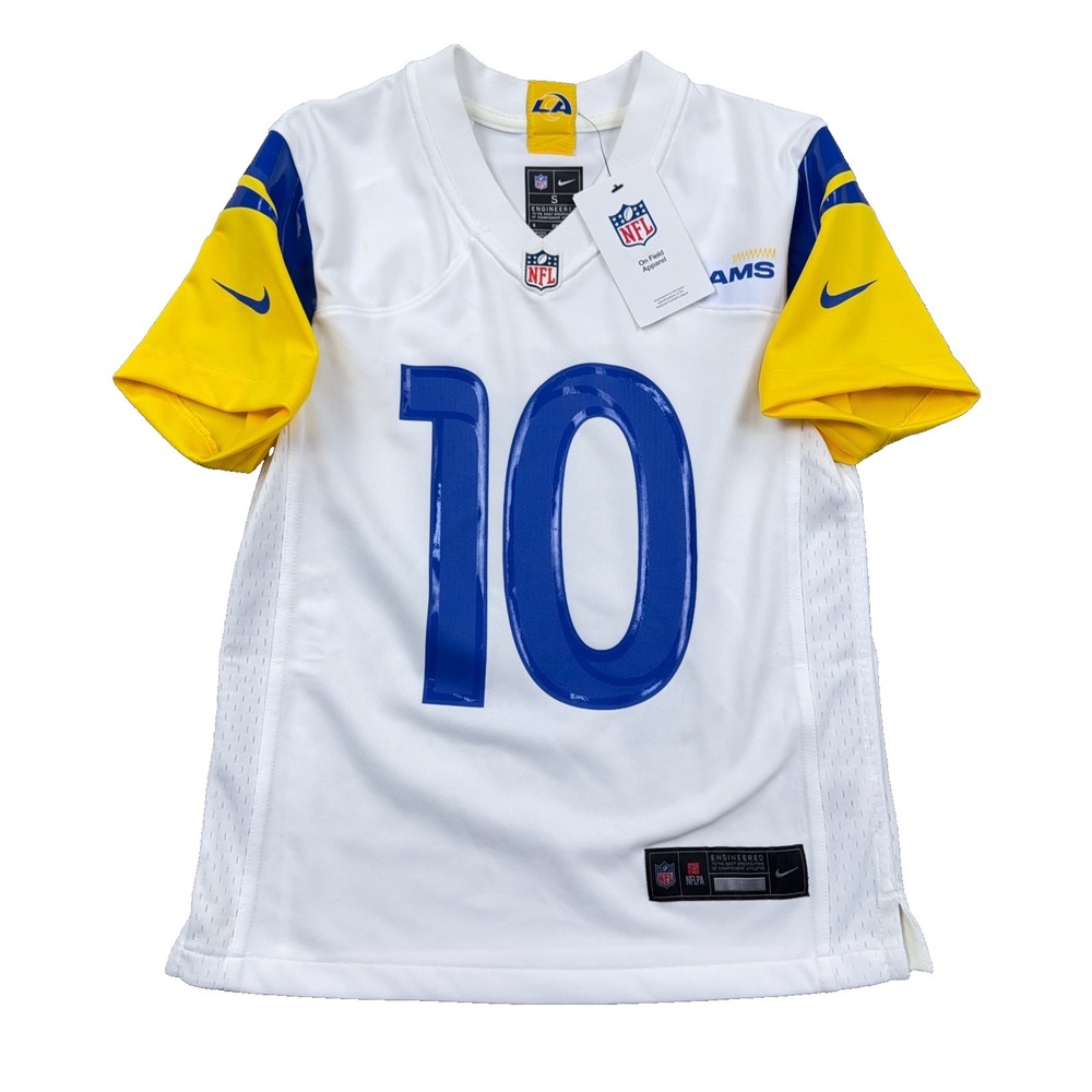 Los Angeles Rams Jersey Youth Small White Nike Cooper Kupp #10 Boys Kids